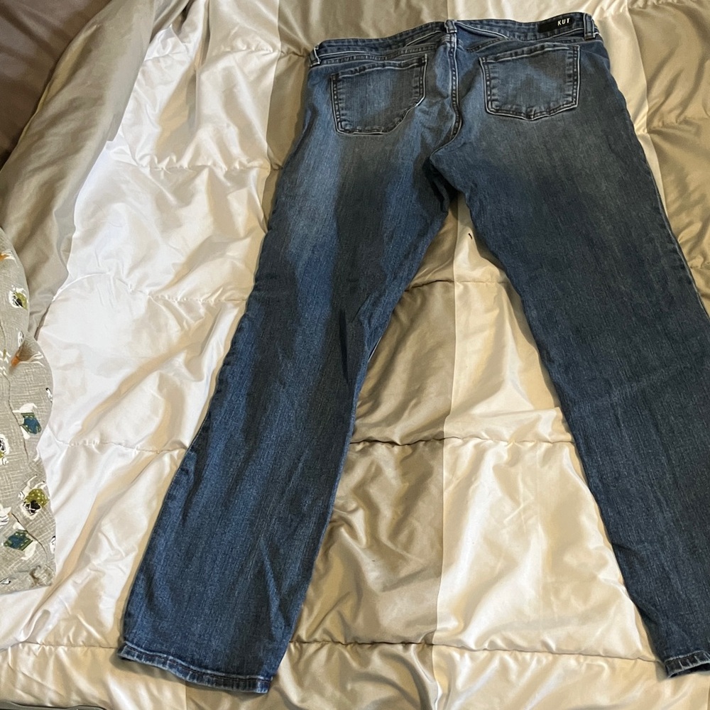 Kut from the Kloth Dark Blue Straight-Leg Jeans - Picture 3 of 3
